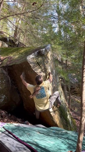 Piatt Park Bouldering: Shark Rider, V4 First Ascent