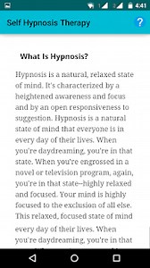 Self Hypnosis Therapy