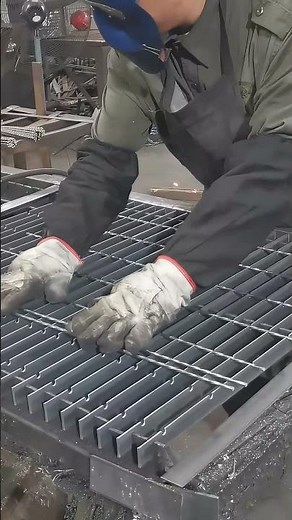 Inside the Factory: How A36 Steel Grating Is Made from Start to Finish! #steelgrating #welding