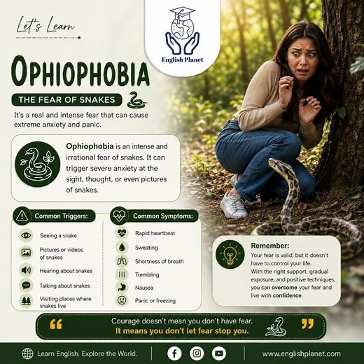 🐍 Ophiophobia: The Fear of Snakes | Why Snakes Trigger Extreme Fear 😨