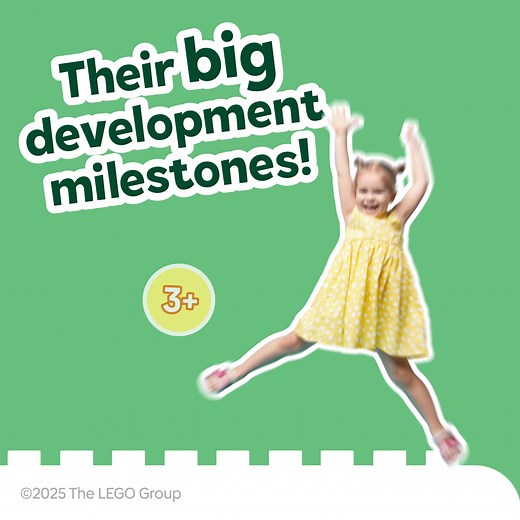 Discover your 3-year-old's development milestones and our play tips to help their growth! | LEGO