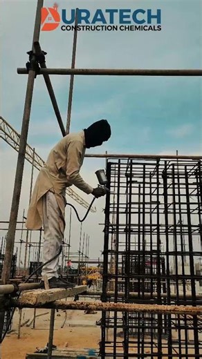 Anti-Rust Coating on Exposed Steel Bars | On-Site Corrosion Protection by Duratech