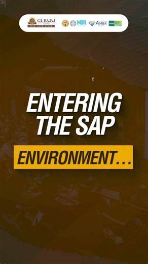 GL Bajaj Institute of Management and Research | Entering the SAP Environment… From understanding business processes to mastering real-time enterprise systems, our Operational SAP... | Instagram