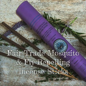 Nantucket Spider Mosquito & Fly Repelling Outdoor Garden Incense Sticks Bundle | 2 Pack (28 Sticks) & Artisanal Stone Block Incense Holder (1ct) | Woodland (14 Sticks) & Sun and Sand (14 Sticks)