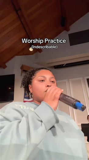 Worship practice | Indescribable ￼ #fypシ #singing #praiseandworship #worship￼ #indescribable #sing