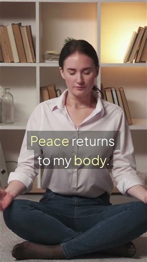 PEACE & CALM in 60 Secs | Anxiety Release Reset #shorts #dailyaffirmations #morningroutine #mindset