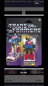 😱👀RETRO Exhaust revealed! New #transformers #figures #walmart #exclusive #toys #decepticons #wow