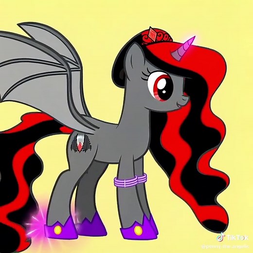 Meet Princess Ruby Moon. Daughter of Luna and King Sombra and the new element of generosity! #mlpfim #mylittleponyfriedshipismagic #mlp #mylittlepony