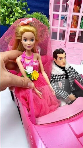 Satisfying Unboxing Barbie Wedding Playset, ASMR Video #shorts
