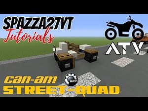 Minecraft Can-Am Street Quad ATV 4 Wheeler Tutorial
