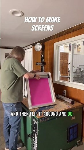 How to make screens for screen printing #customapparel #screenprinter #screenprintshop #printlife