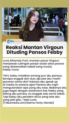 Reaksi Mantan Pacar Virgoun Dituding Pansos oleh Kakak sang Musisi: Kalau Aku Pendem, Jadi Gila