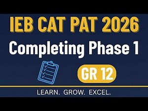 Grade 12 PAT | Phase 1 Complete Walkthrough | IEB