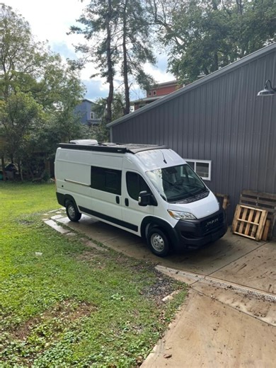 This Ram ProMaster Was Turned Into a Stylish Custom Camper Van With a Functional Design