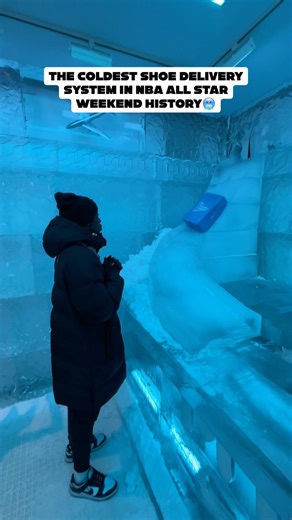 The COLDEST Shoe Delivery in The HISTORY of The NBA ALL-STAR Weekend🥶 #nba #basketball #shorts