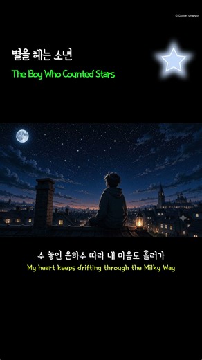 ✨별을 헤는 소년✨ | The Boy Who Counted Stars | 같은 밤, 같은 별 | 감성 음악 | 싱잉랩 | (KR/ENG Lyrics)