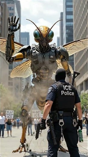 Policia del ICE vs alien