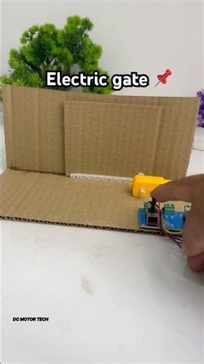 Electric gate Mechanism #experiment #dcmotor #tech