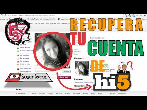 Como RECUPERAR tu CUENTA de HI5 | Recupera tus FOTOS