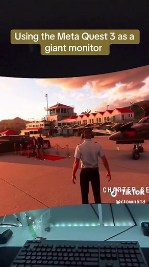 Using Meta Quest 3 as a Giant Monitor for Flight Sim