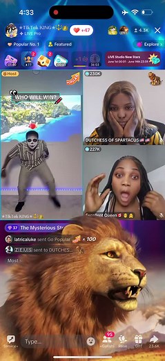 WHO WON THE BATTLE? @DUTCHESS OF SPARTACUS🇺🇲🇺🇸 @Excellent Queen🇨🇦🫅👸 #fyp #tiktokking #fypシ゚ #viral_video #livehighlights