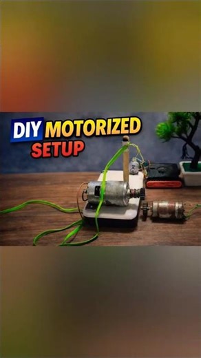 DIY Motorized Setup Experiment ⚙️ | One Motor Drives Another! (Amazing Result)