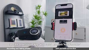 Motorrad Helm Headset mit Kamera, Moman H4C mit 【1080P Kamera】120° Weitwinkel 360° Aufnahme mit 32G TF Karte Motorcycle Helmet Kopfhörer HiFi Stereo für eine Person AI Voice Assitant IPX6 Wasserdicht