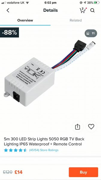 Led strip light adapter. Works good 10/10 nothing bad about it #foryoupage #wishreview