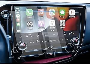 Karltys Upgrade 2 Pack 2026 2025-2022 Lexus NX Screen Protector 14 Inch [No Glare & Fingerprint] for Models NX250 NX350 NX350H NX450h+ Touchscreen Tempered Glass Lexus NX Accessories Screen Cover