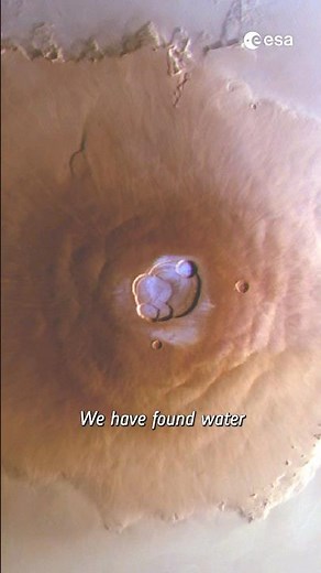 We have found water on the tallest volcanoes in the Solar System! 🧊 #shorts