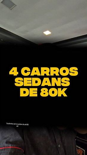 Carros sedans de até 80 mil excelentes no mercado automotivo Brasileiro #cars #dicasautomotivas #auto #carros | Veiculo Certo