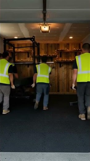 Garage gym setup that actually looks good #garagegym #homegym #diy