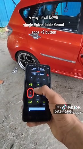 Myvi mg3 Double Remot single valve. Level Down sistem 9 button remot #myvimg3 #airsus #modifi #kcar #capcut #fyp