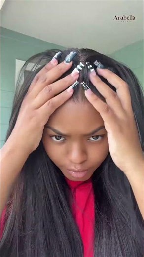 Throw it on and it melts perfectly 😮‍🔥 #arabellahair #naturalhair #silkweaves #naturalhairline