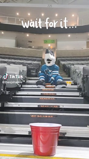 Amazing NHL Hockey Trick Shots by SJ Sharks Mascot