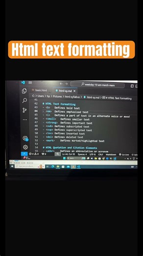 Html text formatting #html #css #coding #trending