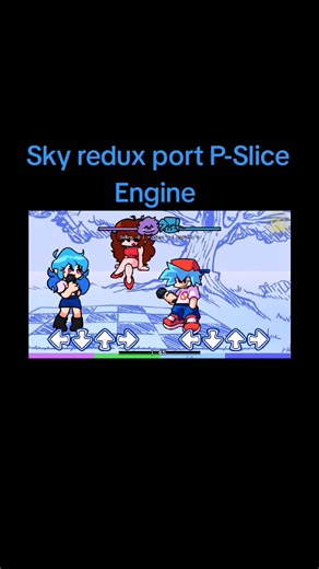 Sky redux port P-Slice Engine #fnf #tutorial #song #sky #sing