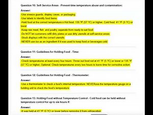 SERVSAFE EXAM CHAPTER 7Actual Qs and Ans - Expert-Verified Explanation -Guaranteed passing score