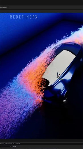 Airflow VFX Simulation in Unreal Engine / Niagara / Automotive #visualeffects #vfx #unrealengine