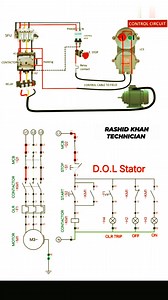 DOL STARTER CONTROL CIRCUIT WIRING DIAGRAM #Alhamdulillah #Rashidkhangenerator #electrician #mechanic #electronic #generator #technician #india #saudiarabia #usa #america #england #canada #netherlands #ireland #education #engineproblem #california #engineering #newyork #alberta #caterpillar #cummins #perkins #doosan #mtu #germany #automotive #automobile #كهربائي | Rashid Khan