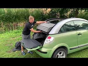 How do you open the roof of the Citroën C3 Pluriel?