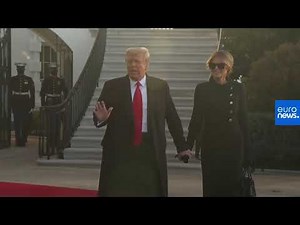 Donald Trump leaves the White House for the last time