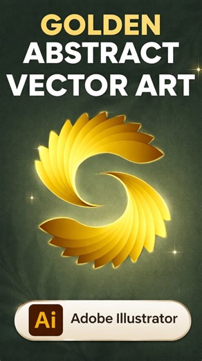 Pixel Perfect on Instagram: "Golden Abstract Vector Art | Adobe Illustrator | Learn how to create a golden abstract vector art using Adobe Illustrator This clean and modern vector artwork is perfect for digital art, posters, branding visuals, social media graphics, and design practice. In this quick tutorial, I show you how to use basic shapes, rotation, duplication, gradients, and symmetry to create a smooth and professional abstract vector design. Tool: Adobe Illustrator Style: Abstract • Mode