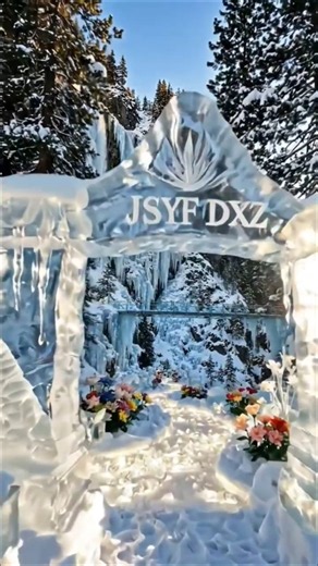 Luxury Snow Mountain Ice Garden Transformation 😱 Frozen Paradise Reveal | JSYF DXZ