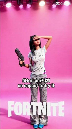 how to turn yourself into a fortnite character 🎮🔥 filter：pm7021，find it on #capcut