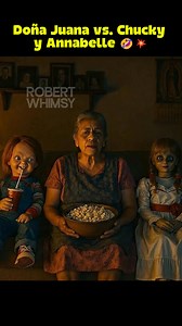 917K views · 42K reactions | Doña Juana vs. Chucky y Annabelle  #chistes #humor #chucky #annabelle #m3gan #risas #divertido #reelsviralシfb #viralreelsシ #comedia #comediante | Robert Whimsy | Facebook