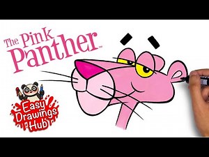 How to draw the Pink Panther in 4 minutes - Easy Drawing