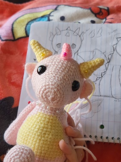 Dragon!!! Part 2 #crochet #inspo #dragon #crochetpattern #pink | Crochet