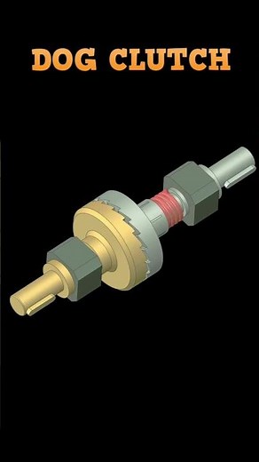 Simple model of a dog clutch #mechanical #engineering #mechanicalengineering