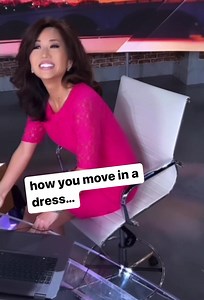8.6K views · 830 reactions | How news anchors get into their chairs: Dress vs Pant suit!! 藍藍 | Annie Yu | Facebook